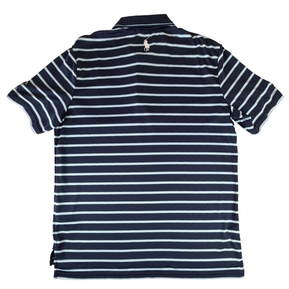 Polo Ralph Lauren US Open Torrey Pines Golf Polo Shirt Mens Large Navy Striped - Picture 3 of 6